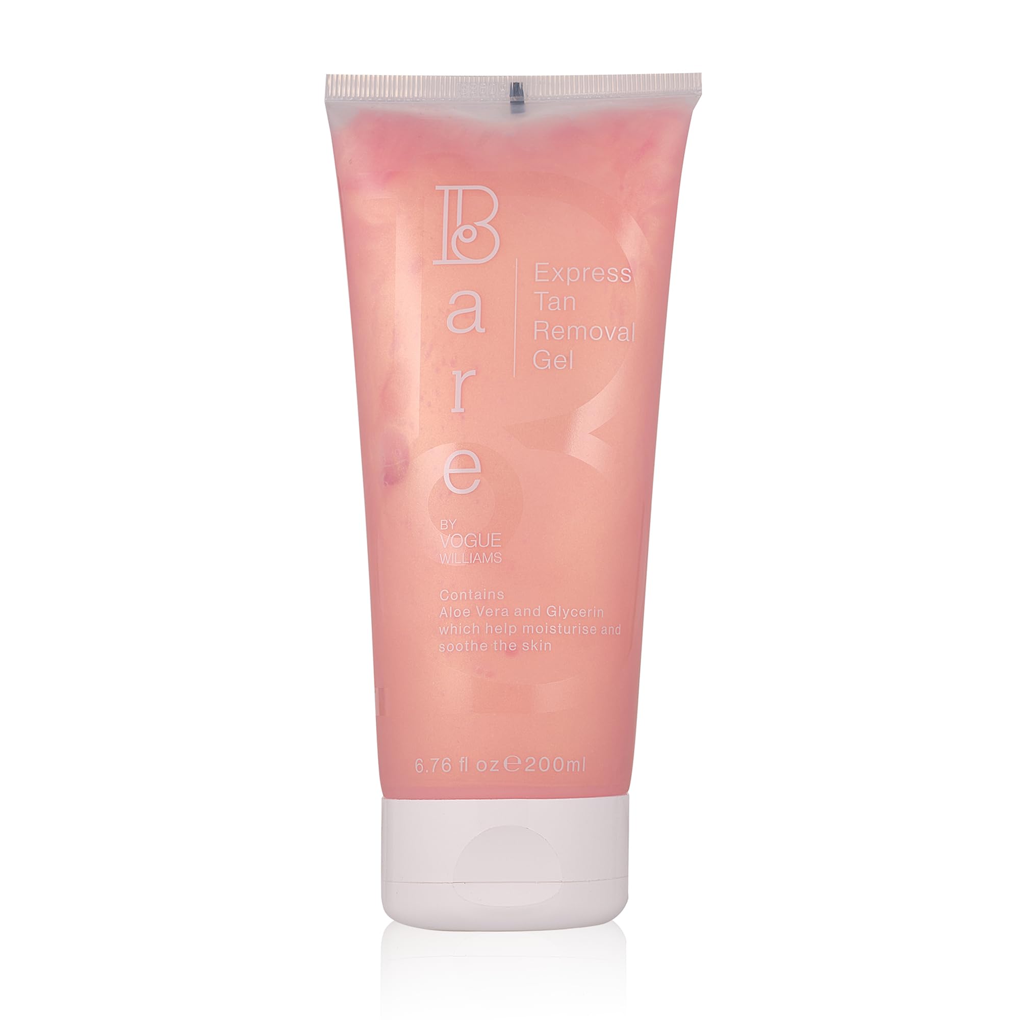 Bare By Vogue Express Tan Remover Gel - Self Tan Eraser With Aloe Vera & Glycerin for Hydrating Your Skin, 200ml