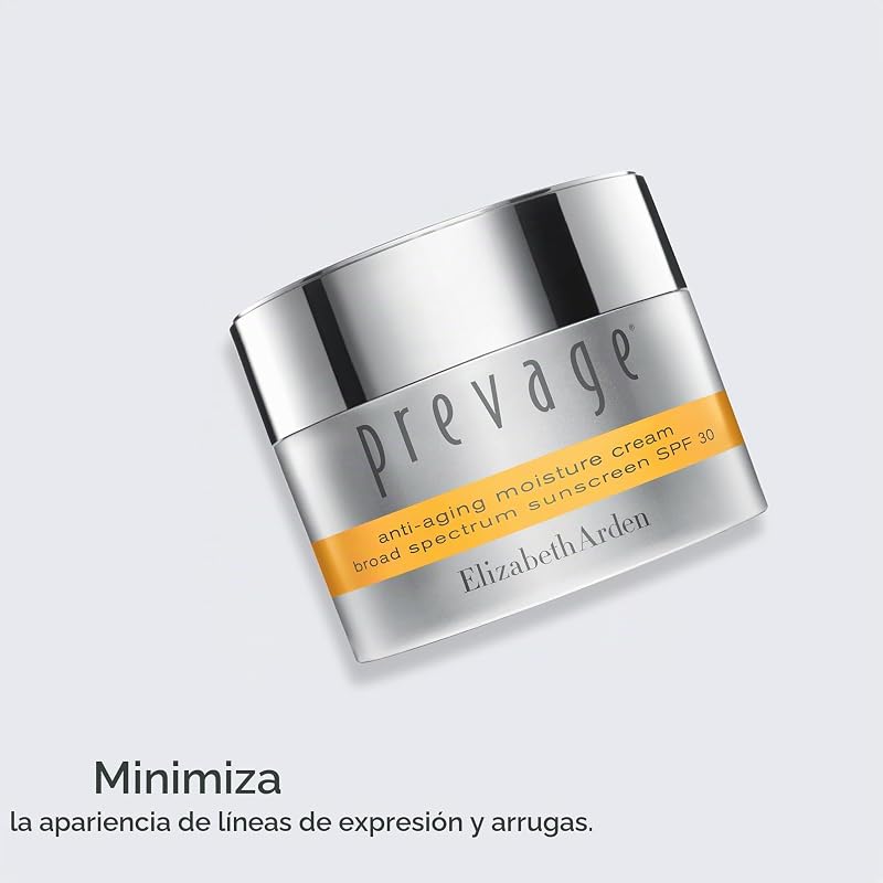- Prevage, Crema Hidratante Antienvejecimiento con Protección Solar SPF 30, Hidratante Facial con Idebenona, 50 ml
