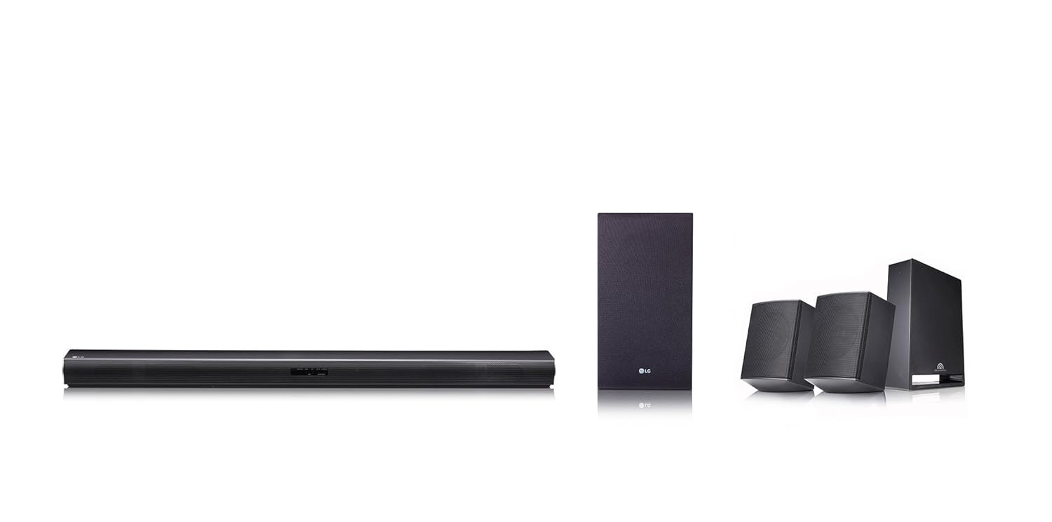 LG sound bar with wireless subwoofer, Bluetooth, black Amazon.co.uk TV