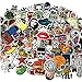 Fngeen Random Sticker 50-500pcs Variety Vinyl Car Sticker Motorcycle Bicycle Luggage Decal Graffiti Patches Skateboard Stickers for Laptop Stickers (50pcs)