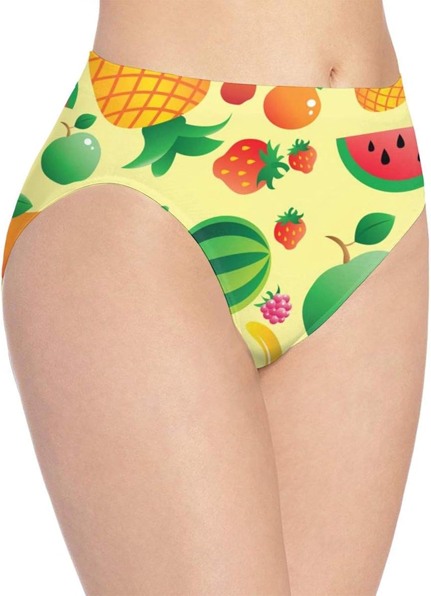 Women's Underwear Summer Fruit Watermelon Soft Stretch