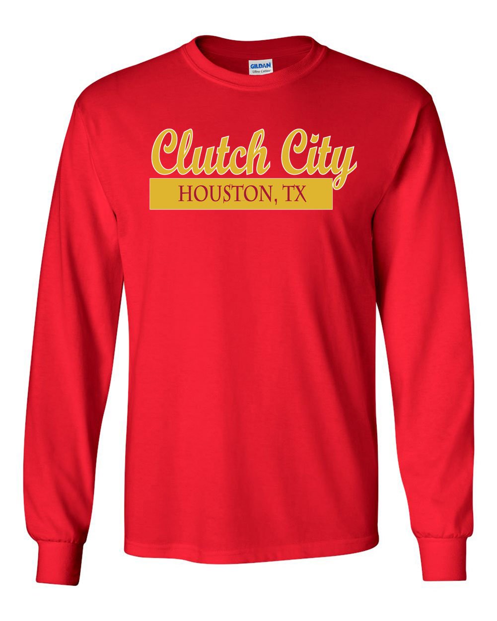 Long Sleeve Houston Clutch City T Shirt 5111 Seknovelty