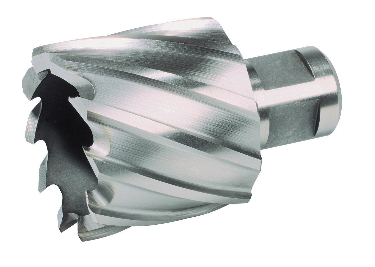 Ruko HSS Core Drill Bit with 3/4 inch Weldon Shank, CBN Ground, Bright Finish, 33.0 mm Diameter, 63.0 mm Length, R108233