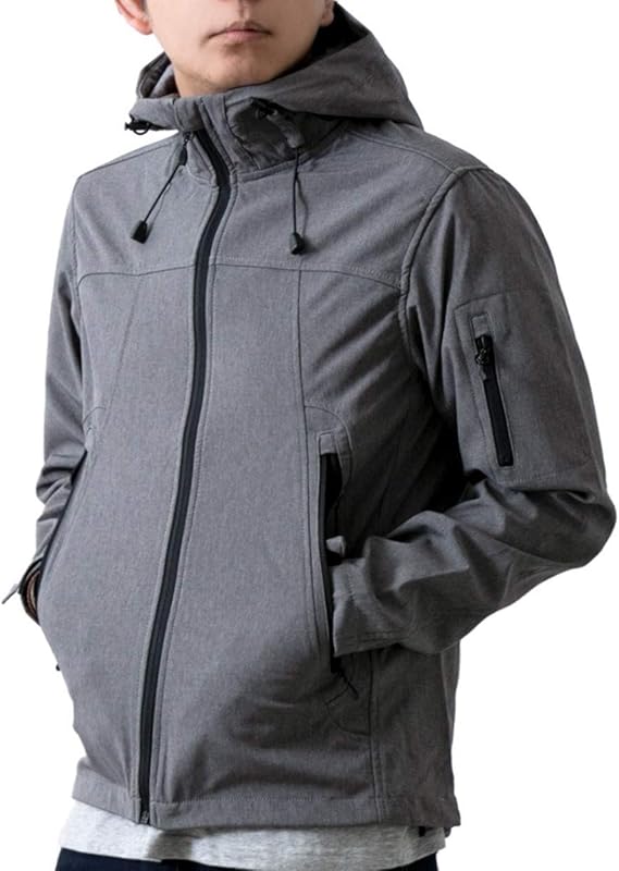 ジェネレス アウター 春 春服 マウンテンパーカー スタンド フルジップ 撥水 メンズ Ll パーカー グレー コート ジャケット 通販 Amazon