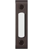 Heath Zenith 18000216 Wired Push Doorbell Button, Black, Metal