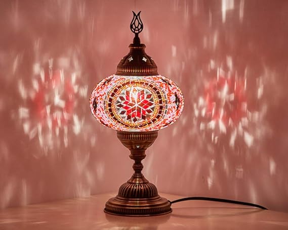 mosaic bedside lamp