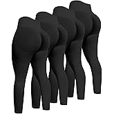 ATHVOTAR Workout Gym Leggings Women, High Waisted Seamless Butt Lifting Scrunch Butt Sports Leggings