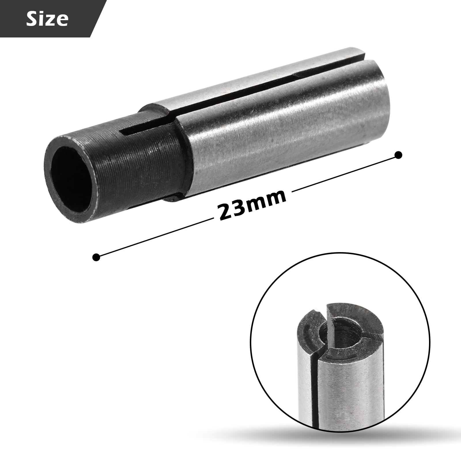 Genmitsu 4pcs Router Collet Adapter, 1/4″ to 1/8″ CNC Engraving Router Bit Collet Size Converter for Engraving Machine Tool, CNC Router, and Driver