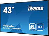 iiyama Prolite LH4341UHS-B2 108cm 4K UHD Digital Display Panel VGA HDMI USB view 6
