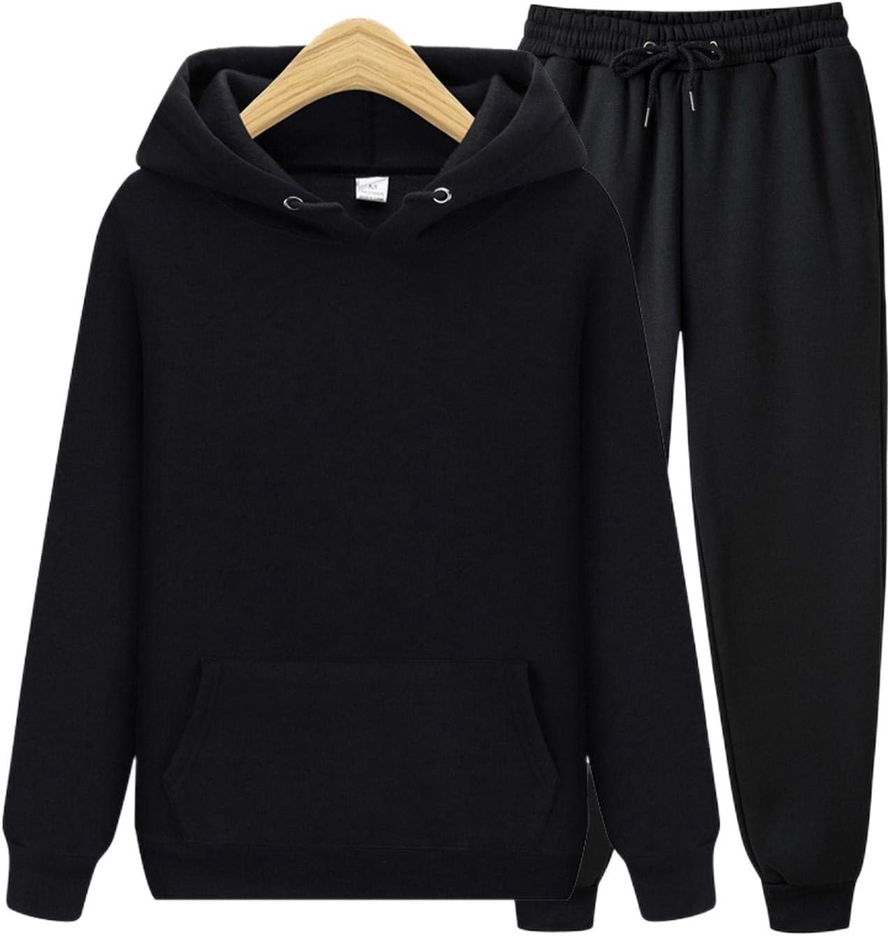 Alicesks Men Sets Hoodies+Pants Autumn Winter Hooded Sweatshirt