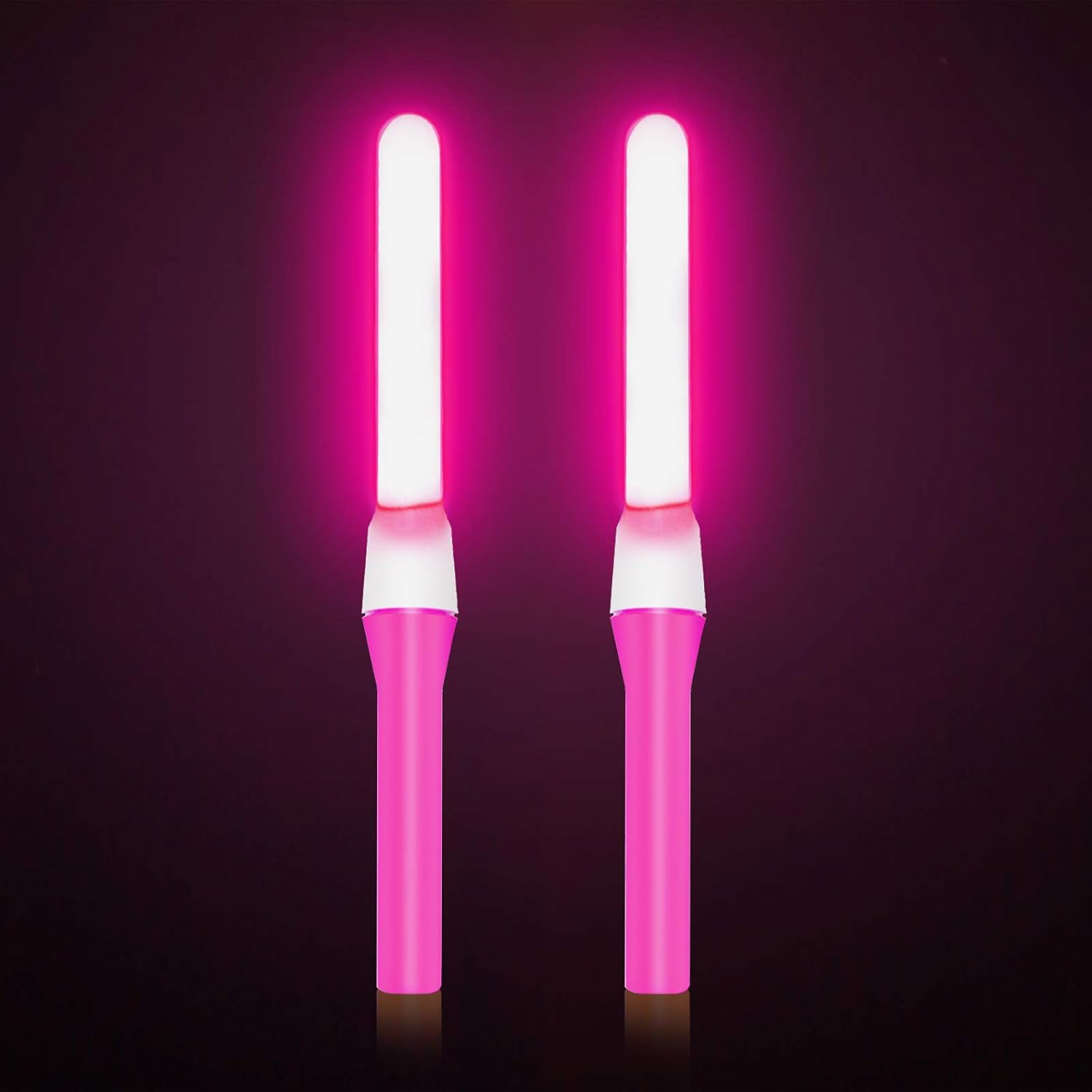 Amazon Co Jp ペンライト ライブ 2本入り Uo コンサートライト キラキラタイプ ライブスティック サイリウム Led高輝度 応援ライト 超軽量 電池付き 日本語説明書付き ピンク おもちゃ