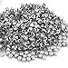 FACILLA Lots Silver Round Studs Spots Punk Nailhead Spikes for Bag Shoes Bracelet 0.16
