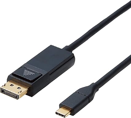 Amazon エレコム 変換ケーブル Usbc Displayport 1 0m ブラック Cac Cdp10bk エレコム Usbケーブル 通販