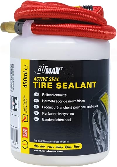 AirMan Air Tire Sealant 450 ml ATVT HB 6mm Puncture Sealant Assorted Hose