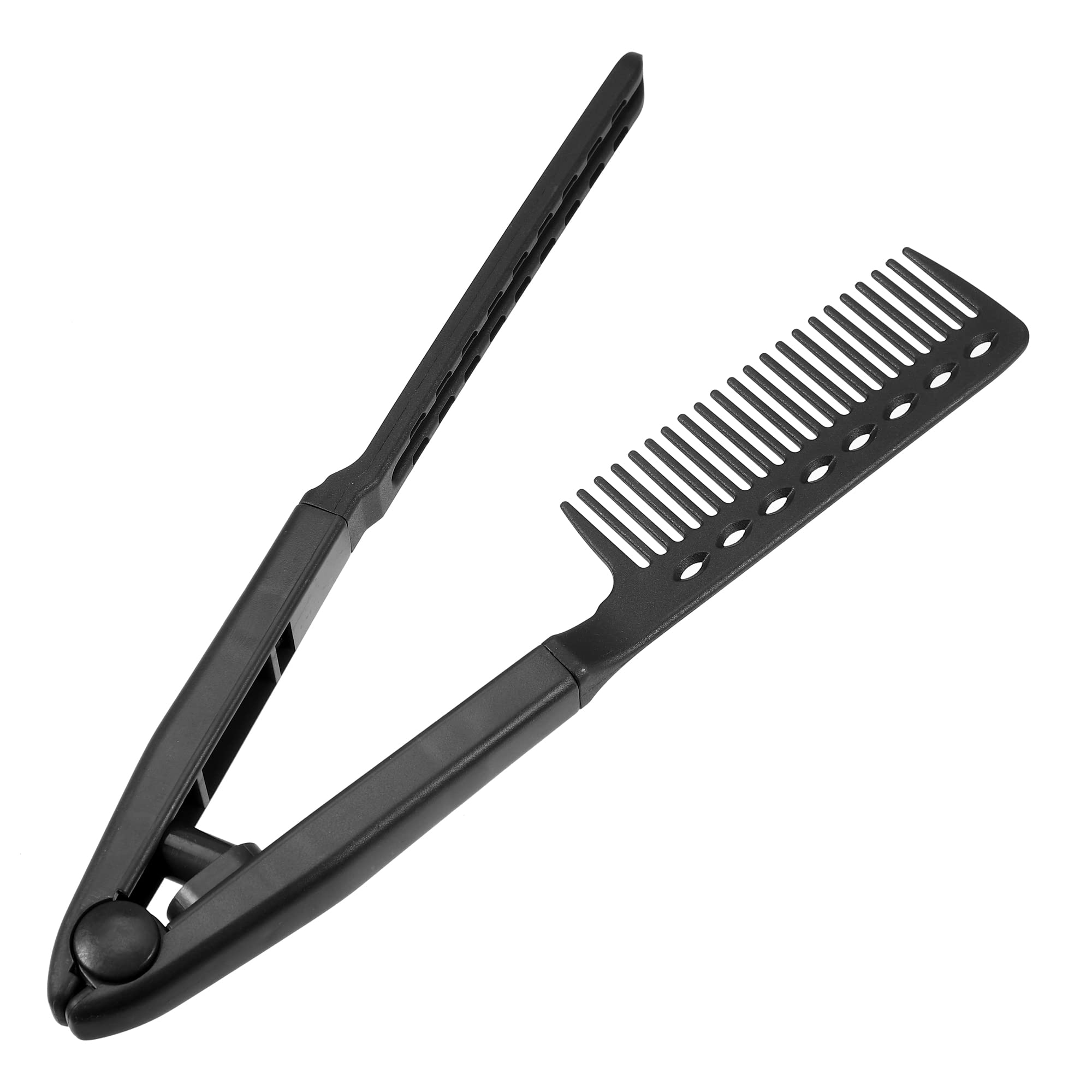 VOCOSTE Hair Straightening Comb, Heat Resistance Home Straightener, Black