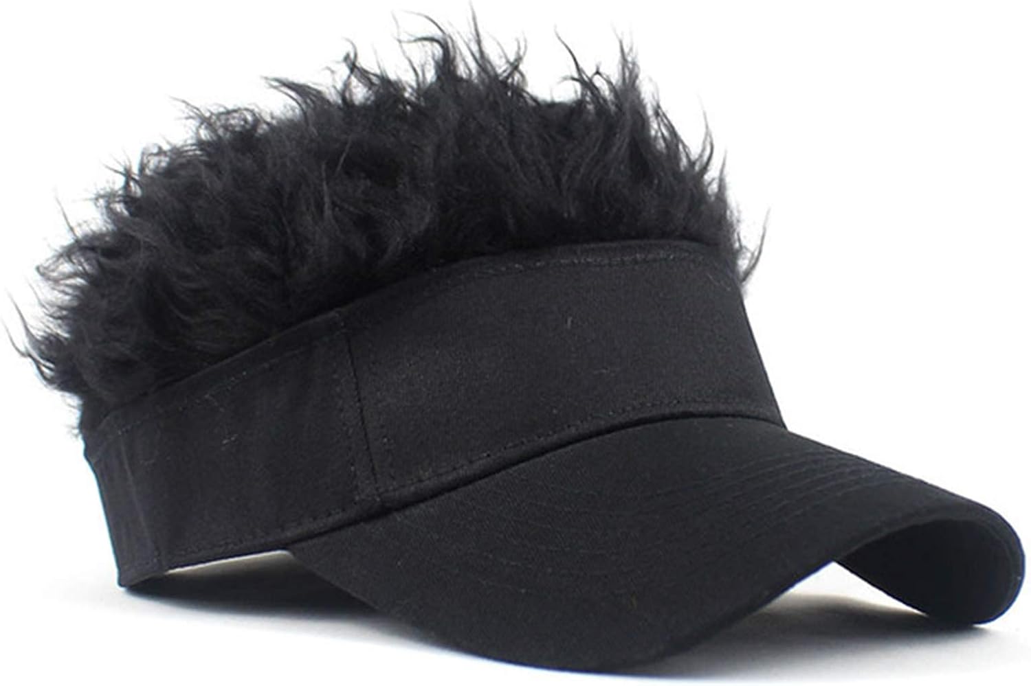 Flair Hair Sun Visor Cap, Sports Cap Sun Outdoor Visor Wig Hats, Mens