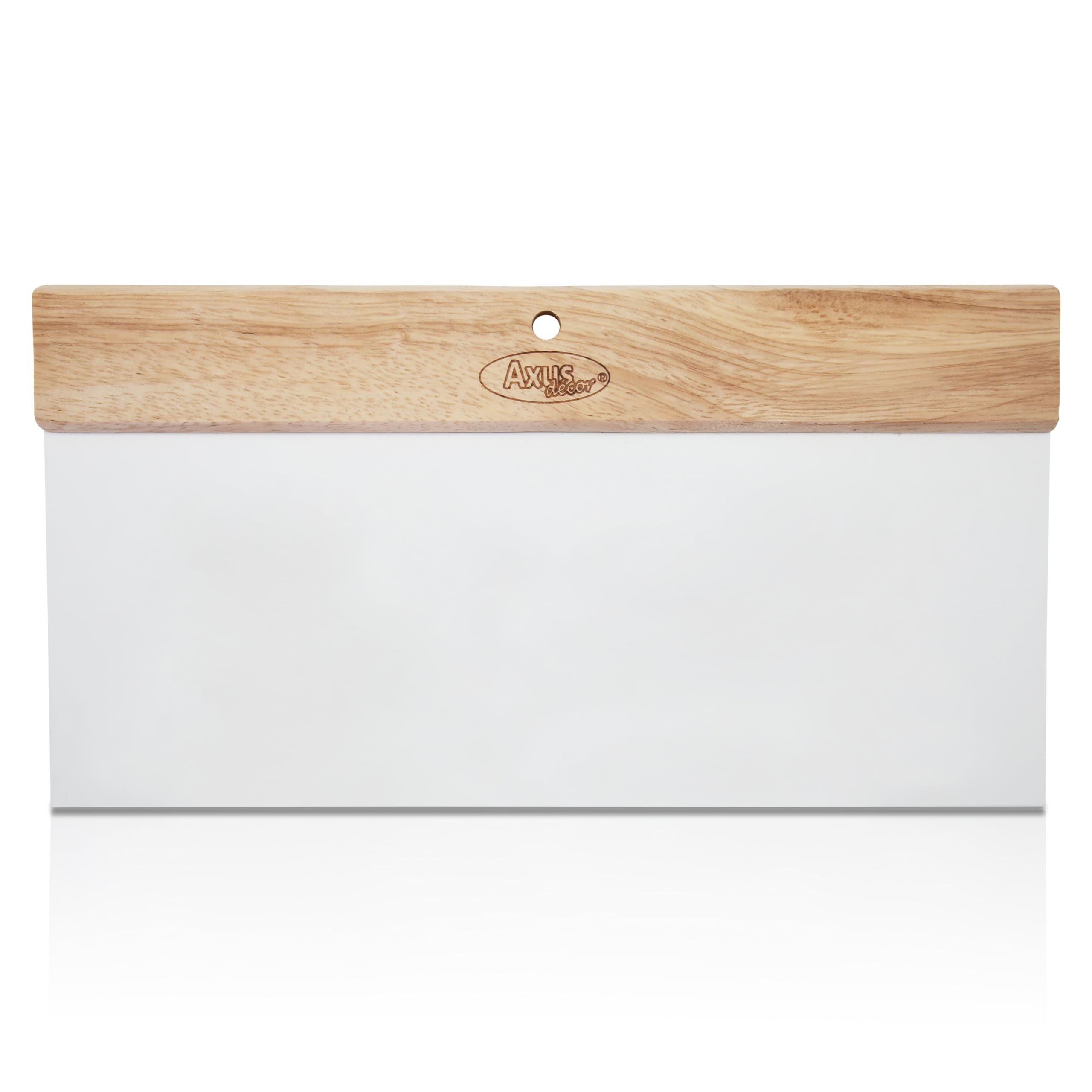 Axus Decor Quick-Fill (Blue Series) Flexible Caulking Blade Beechwood Handle & plastic - Wallpaper Smoother Tool For Professional & DIY Projects, Ideal For Cracks, Smoothing, Wallpapering - 280mm