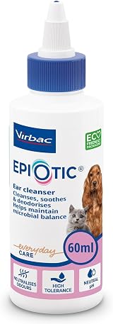 Virbac EpiOtic Cat and Dog Ear Cleaner Solution 60ml Antibacterial view 1