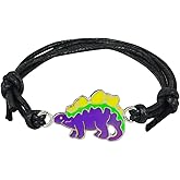 FUN JEWELS Cute Stegosaurus Dinosaur Charm Color Change Mood Bracelet For Boys Girls Dino Jewelry