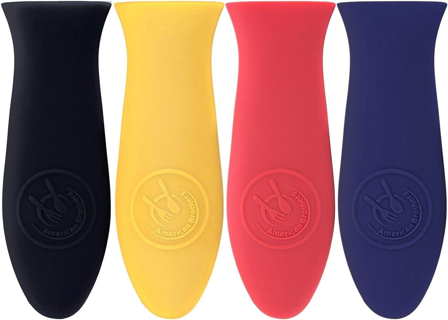 Cast Iron Handle Cover - Heat Protecting Silicone Hot Handle Holder Silicone Pot Handle Cover for Cast Iron Skillets 4 Color