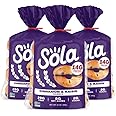Sola Cinnamon Raisin Bagels 12 oz, Non-GMO, Free of Artificial Flavors, Colors & Preservatives, No Added Sugar (3 Pack)