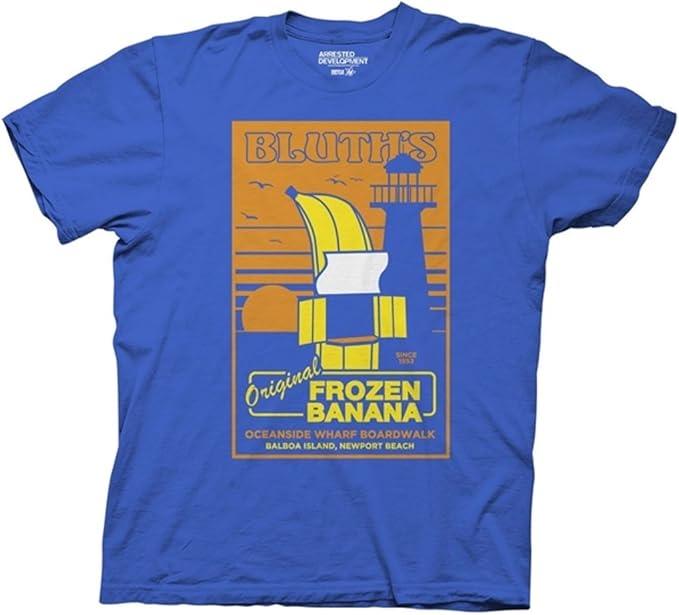 Arrested Development Bluth Banana Stand Royal Blue Adult T Shirt Small Amazon De Bekleidung