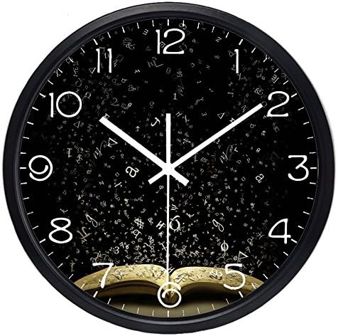 In The Book, The Science and Technology Symbol Decoration Wall Clock Library And Study Room 10 Inch Clock