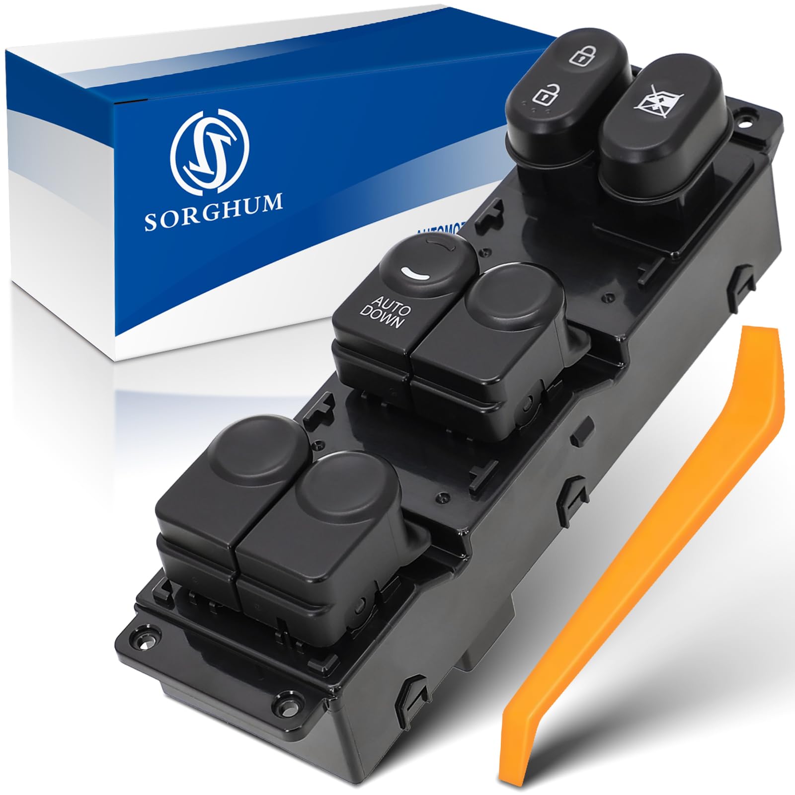 Photo 1 of Sorghum Power Window Switch Driver Side - Master Window Switch Compatible with 2011-2017 Hyundai Accent 16 Pins Replace# 93570-1R111 93570-1R110 93570AP1R101 935701R110