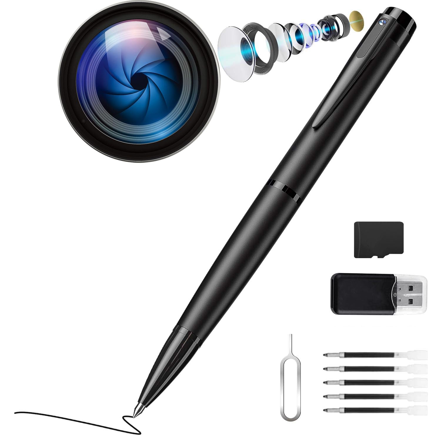 Photo 1 of ?Upgraded 2025? 64GB Body Camera, 1080P Body Camera with HD Video or Picture Taking, Surveillance Cam for Indoor Outdoor