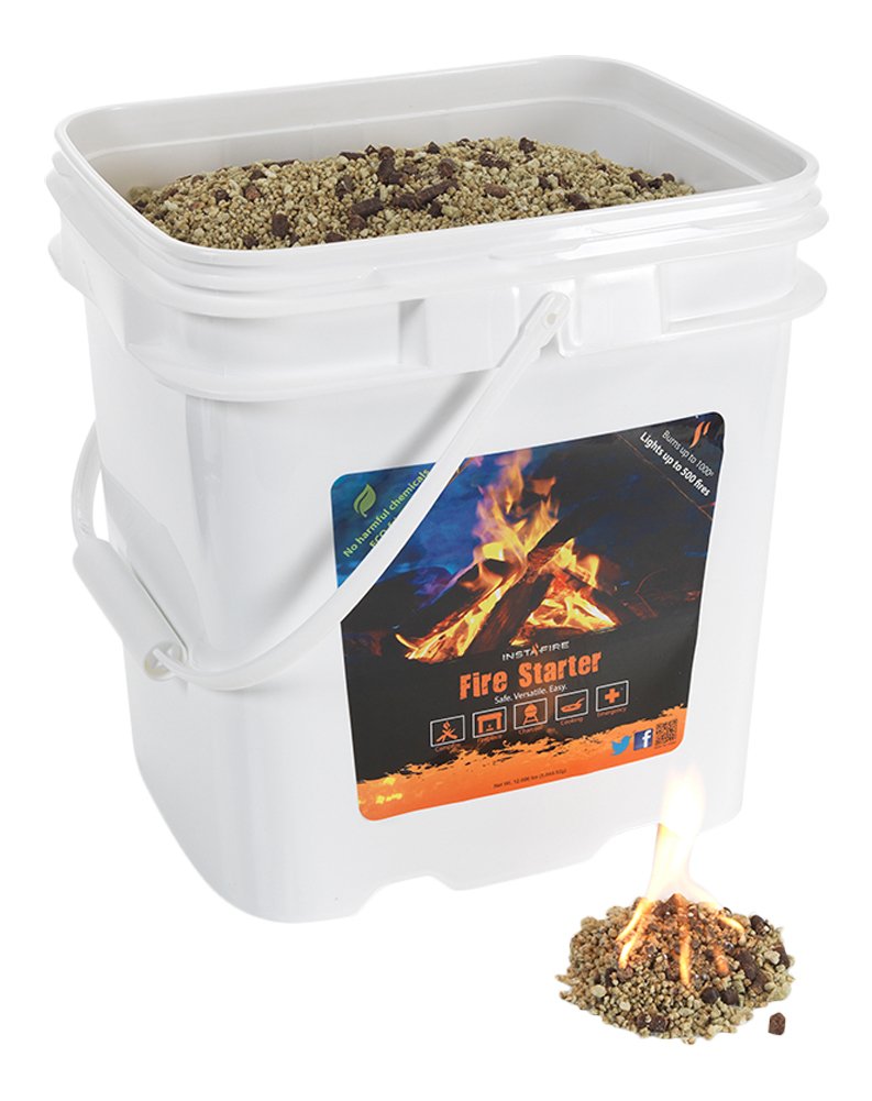 InstaFire Granulated Fire Starter, All Natural, Eco-Friendly, Lights Fires in Any Weather, Awarded 2017 Fire Starter of The Year
