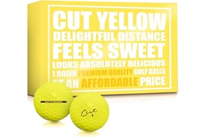 BIRDIE TOWN JUPITER Birdie Town Cut Matte Colored Golf Balls - Premium, Soft Core Colored Golf Ball - Offers Decreased Ball Spin & Improved Golf Shot Accuracy and Control - High Visibility Golf Balls