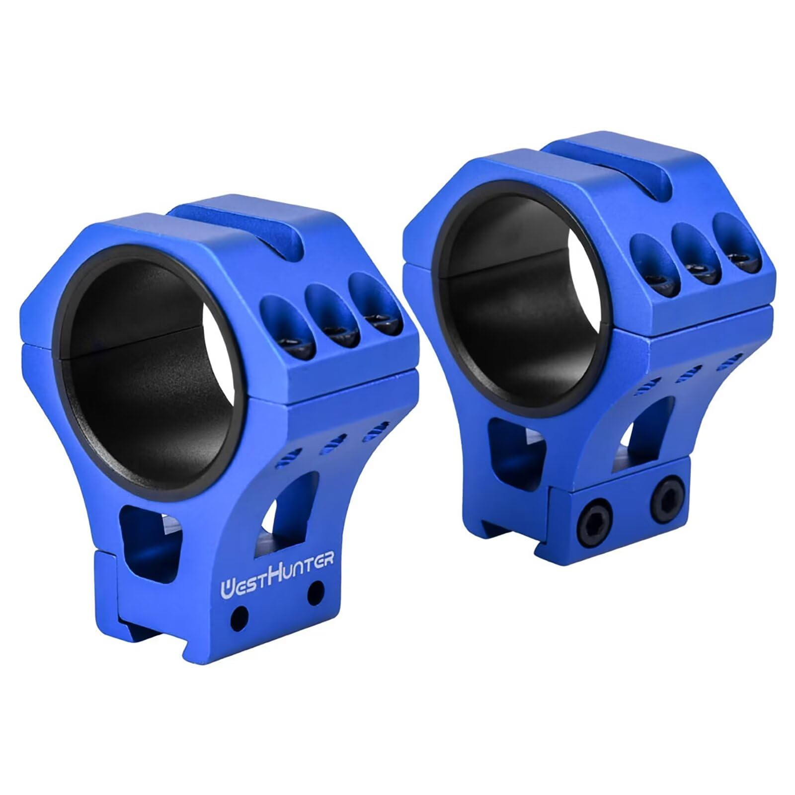 WestHunter Optics Precision 11 mm Dovetail Scope Rings, 1 Inch 30 mm 34 mm Tactical Scope Mount | Blue