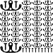 50 Pieces 2.7Inch Wall Mounted Double Prong Hook Robe Hooks Coat Hooks and 110 Pieces Screws for Hanging Key Hooks Jewelry (Black)