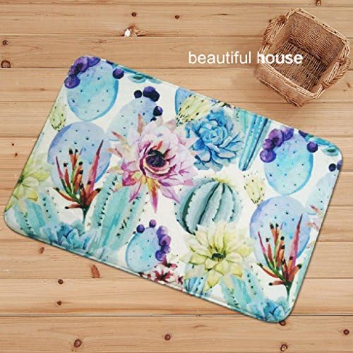Sweetsky Spring Jungle Living Room Bedroom Bathroom Shower Indoor Outdoor Entrance Doormats Rugs Water Absorption Non-Slip Kitchen Doormats Carpets Cushion 40x60cm/15.74x23.62"