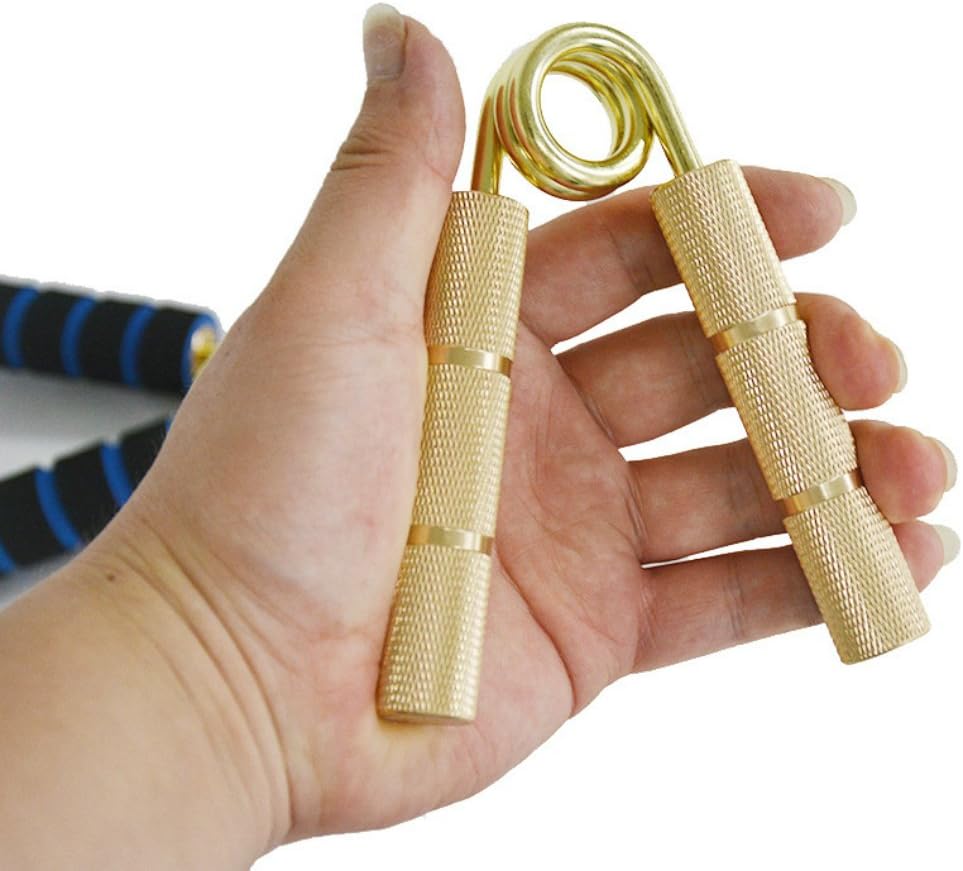MIANBAOSHU Professional aluminium hand grip with removable grip pads for forearm/wrist/grip/badminton/table tennis/basketball/weightlifting/etc. range of hand exercises.