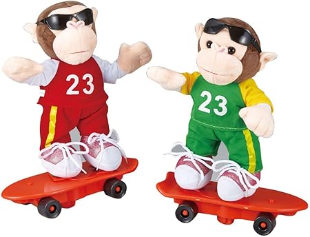 Amazon 単品 種類指定不可品 ぬいぐるみ スケートボード アニマル モンキー 人形 サル キャラクター ぬいぐるみ おもちゃ