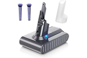 BATTOOL Upgraded 8000mAh 21.6V Li-ion Battery Replacement for Dyson V7 Battery 229687 225403 SV11 Compatible with Dyson V7 Animal V7 Motorhead V7 Absolute V7 Fluffy V7 Trigger V7 Allergy Vacuum