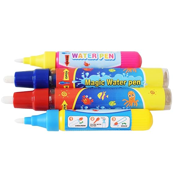 Rangebow 4 x Aqua Water Doodle Ersatzzange Pens 2 x Large 2 Small für alle Aqua Drawing Mats Drawing Mischen Boards Wasserdra