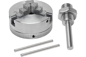 RITAMMI Mini Lathe Chuck Set, Electric Drill Chuck, Z011 Extension Three Four Jaw Chuck and Connecting Rod Set