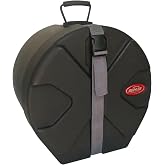SKB 1SKB-D0913 9" x 13" Tom Drum Hard Case with Padded Interior, Black | D-Shaped Design with Molded-In Feet for Upright Stability, Gig Transport, Touring, Travel &amp; Storage
