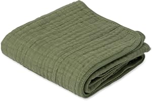 Little Unicorn Original Premium Cotton Quilt | Multi-Layered & Extra-Soft Muslin Fabric |for Babies & Toddlers (Fern)