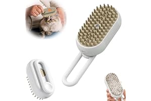 Generic Spritz Defur Comb for Cats, Spritz Defur Comb, Celery Pets Steam Brush, 3 in 1 Water Cat Brush, Self Cleaning Steam Cat Brush, Grooming Brush for Removing Tangled and Loose Hair (White,1 pcs)