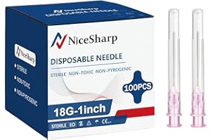 ISOPEN 100PCS 18Ga 1 inch Lab Accessories, Refilling Inks Individually Packaged