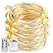 String Lights Dimmable, Oak Leaf 19.7ft 60 LED 8 Modes Fairy Lights Battery-Operated Firefly String Lights Flexible with Remote Cotrol,Waterproof Design,Warm White for Wedding Party Thanksgiving Decor