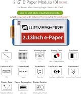 Waveshare 2.13inch E-Paper Display Module for Raspberry Pi Pico Red/Black SPI view 3