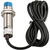 Wengart LJC18A3-B-Z Capacitive Proximity Sensor Switch, M18 PNP Normally Open (NO), DC 10-30V 300mA, 10mm Adjustable Sensing Distance for Non-Metallic Level Control &amp; 3D Printer Bed Leveling