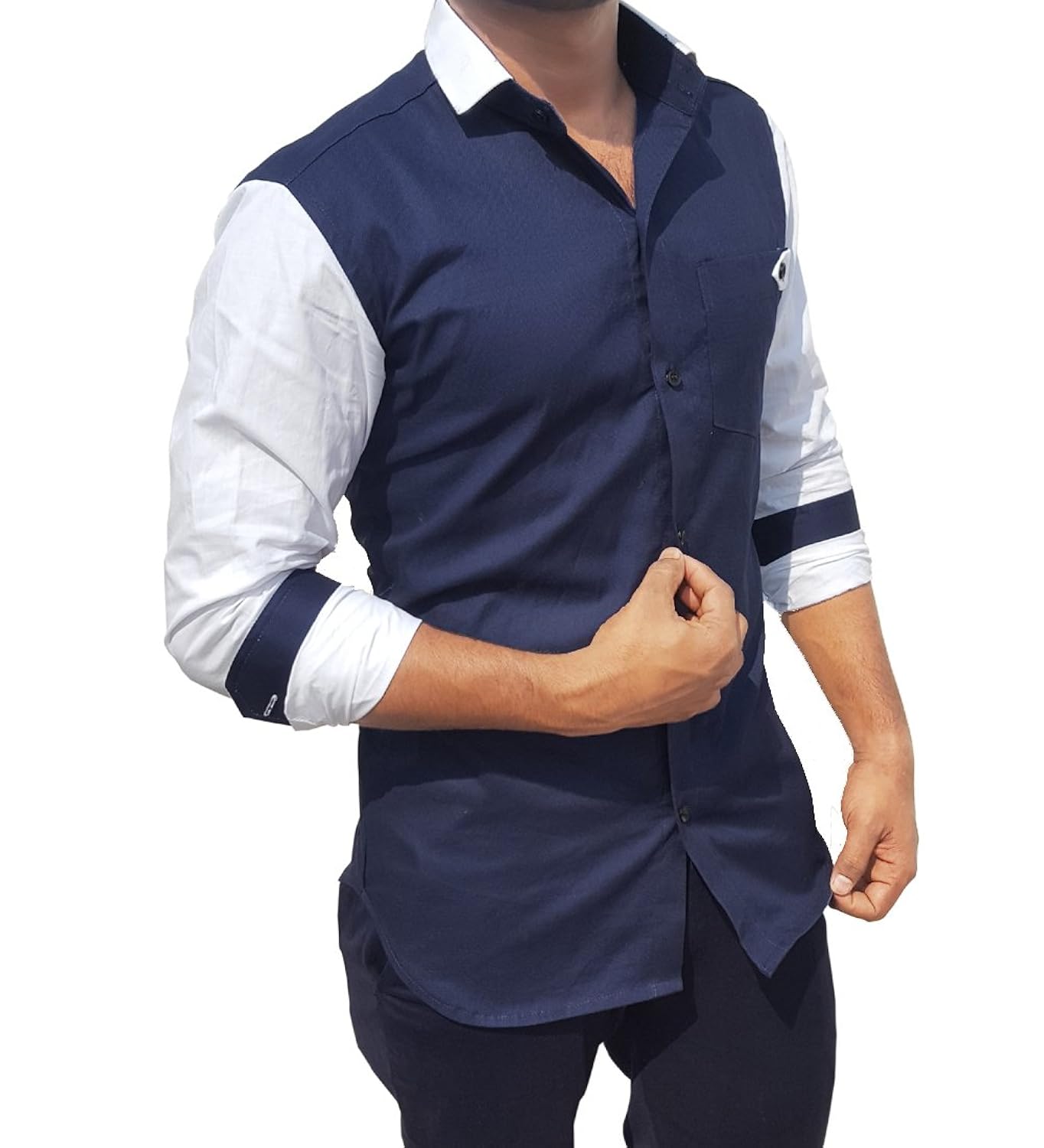 s.n. men's cotton multi pattern casual shirt (sn0053)