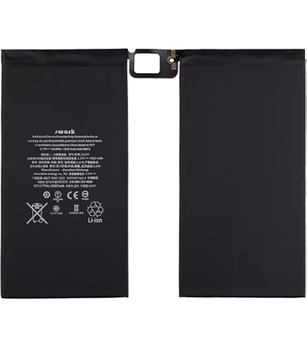 Batterie A1577 Compatible IPad Pro 12.9" 1ère Génération - 10307 MAh - Lithium-polymère - Remplacement Haute Capacité - 8