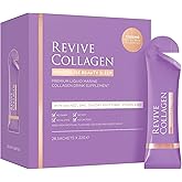 Revive Collagen Menopause Beauty Sleep — Hydrolyzed Marine Collagen Drink for Women, 7,500MG, Zinc, Chicory Root Fiber, Vitamin D & K, Supports Sleep Quality, Apple & Blackcurrant Flavour — 28 Sachets