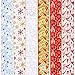 Juvale Pack of 6 Assorted Christmas Ribbons - Wired Satin Ribbons for Craft Projects, DIY, Decoration, Gift Wrap, 2.5 Inches x 5 Yards, Assorted Colors